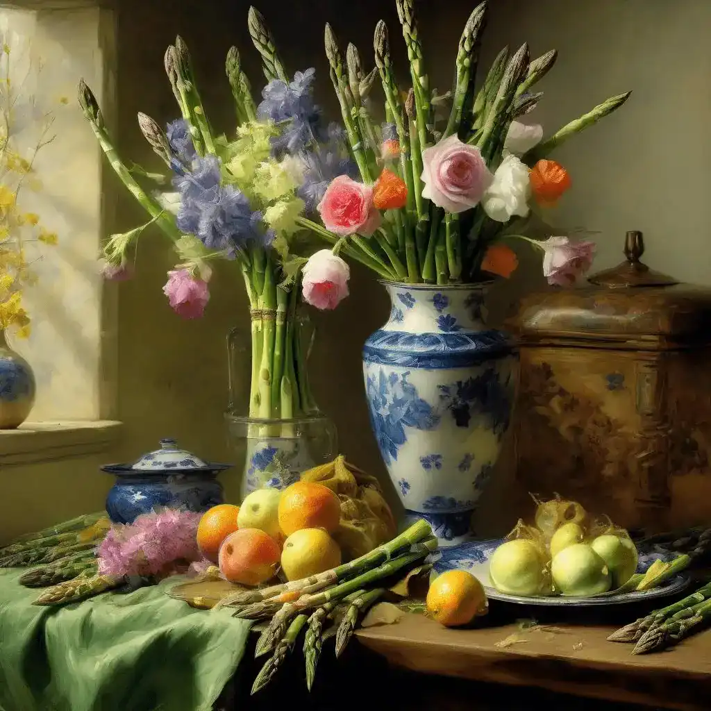 Spring Harvest (also known as Still Life with Asparagus) – Guy Rose